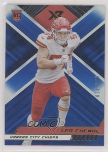2022 Panini XR Rookies Blue /199 Leo Chenal #182 Rookie RC