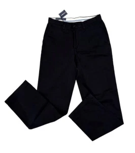 Polo Ralph Lauren Chino Pants Men's Black 100% Cotton Classic Fit 30x32 New - Picture 1 of 6