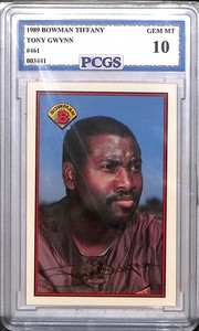 1989 BOWMAN TIFFANY TONY GWYNN #461 GEM MT MINT 10 1A=902