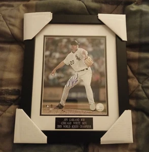 Jon Garland-White Sox-Autographed 8x10 Photo-Framed & Matted-Schwartz Sports COA - Picture 1 of 3