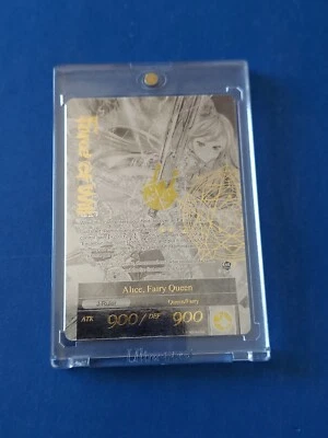 FOIL Force of Will TCG  Alice Girl Of The Lake/Fairy Queen (RARE) - Image 1 of 4