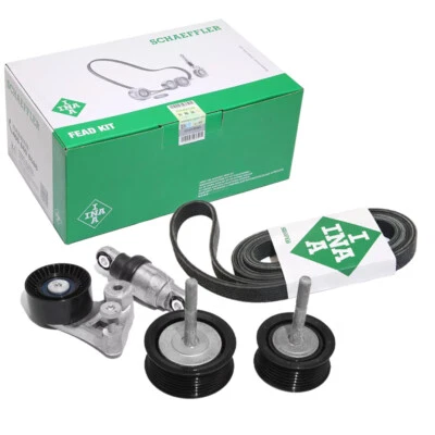 Kit de transmisión tensor de correa de motor INA para Porsche Cayenne 07-18 4.8 Panamera 4.8 Foto 1 de 4