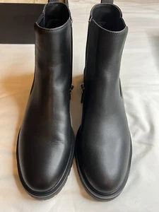 Kate Spade New York Everlee Winter Boots Black Leather Bootie Sz 8.5 - Picture 1 of 15