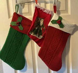 Konvolut 3 Weihnachtsstrümpfe - Bild 1 von 9