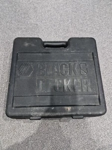Black & Decker Drill Black Plastic Carrying Case Empty Box - No Drill - Picture 1 of 5