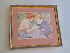 Antique paintings people young woman Framed Painting impressionism peinture