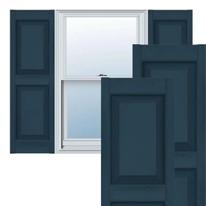 Ekena Millwork Lifetime Vinyl LP2S14X04300CB Standard Two Equal Panel Vinyls,... - Picture 1 of 12