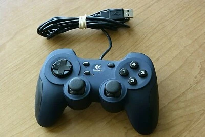 LOGITECH DUAL ACTION USB Wired Controller Gamepad PC G-UF13A 863247-0010 - Image 1 of 4