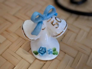 Enesco 1976 Bone China 50th Anniversary Mini Pretty Cake Topper Maruri Masterpie - Bild 1 von 2