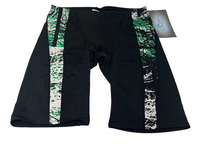 Dolfin Jammers - Negro y Verde Talla 32 PANTALONES CORTOS ETIQUETAS NUEVAS CON ETIQUETAS Blanco PARA HOMBRES NIÑOS Foto 1 de 3