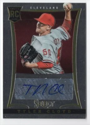 2013 Panini Select Tyler Cloyd Rookie Auto 176/500 Cleveland Indians #200 R102 - Image 1 of 2
