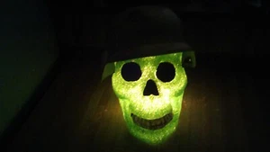 S.O.D. Stormtroopers Of Death Lighted Green Skull/Helmet,vg! - Picture 1 of 10