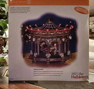 RARE Dept 56 The Original Snow Village Halloween Ghostly Carousel #56.55317 NIB - Picture 1 of 4