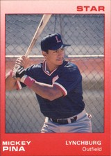 1988 Lynchburg Red Sox Star #17 Mickey Pina