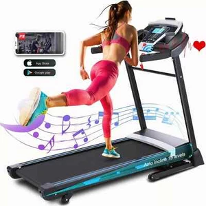 47 x 17" Running Belt Treadmill Machine& Max 300 lbs Weight Capacity Treadmill~ - Picture 1 of 16
