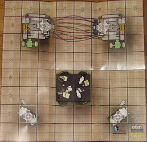 NOWHERE OMEN'S DOMAIN / TEEN TITANS TOWER LABOR LEVEL 8X8 Karte DC HeroClix - Bild 1 von 2