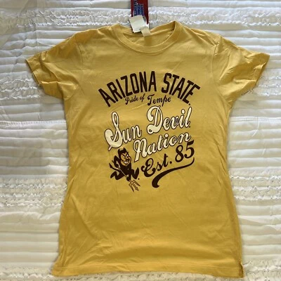 Arizona State Sun Devils T Shirt Juniors L Large New Nwt￼ Sparky Fitted Mascot - Image 1 of 4