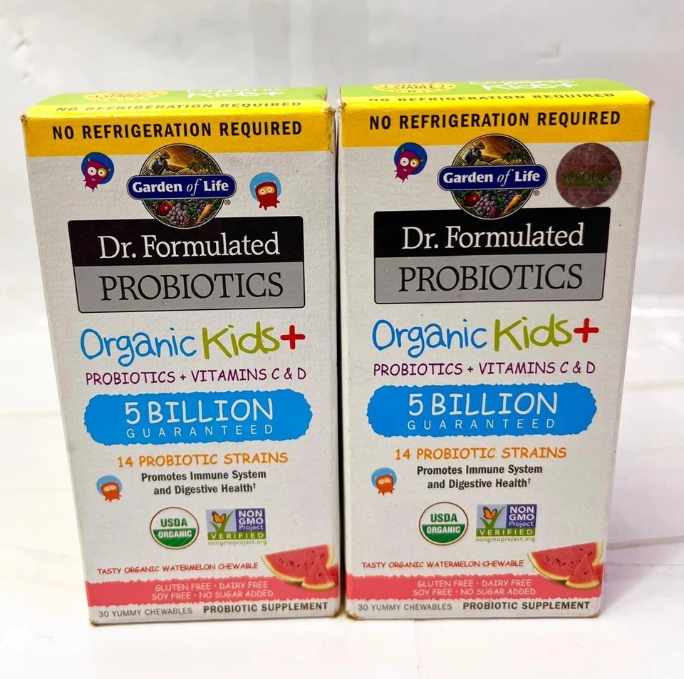 Garden of Life Dr. Formulated Probiotics Organic Kids 5 Billion 30 Chewables