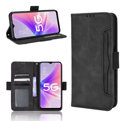 For OnePlus Nord N300 5G Luxury Leather Holder Wallet Card Case+Screen Protector - Image 1 of 4