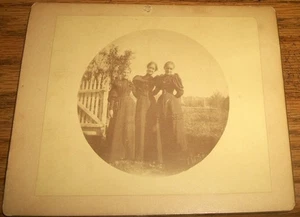 Photo on Board 1893 3 Women All Identified~Wathen/Shay/Frances - Picture 1 of 2