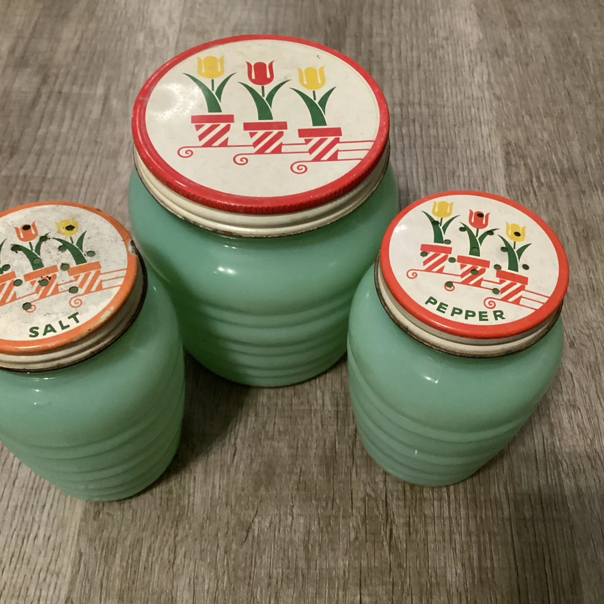 Fire King  ファイヤーキング　Grease jar グラスジャー Fire King Ivory Grease Jar (item #1480679)