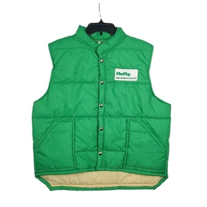 Vintage Swingster HEFTY Brand Bags Mens Vest Size Large Green Made In USA 70s - Picture 1 of 10
