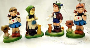 Vintage Kurt S Adler 4 Figuren China/Macau MCM Hummel - wie 1 Junge 3 Mädchen - Bild 1 von 16
