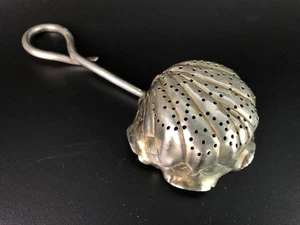 Placa de plata vintage M.S. Cuchara coladora de té de hojas soldadas plateadas & C Co - Imagen 1 de 9