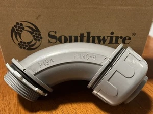 Southwire P494, 1-1/4", Grigio, 90D, Connettore a tenuta di liquido non metallico, 1 pz - Foto 1 di 7
