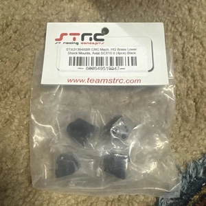 STRC STA31384XBR Lower Shock/Suspension Link Mount (4) : Axial SCX10 II Black - Picture 1 of 1