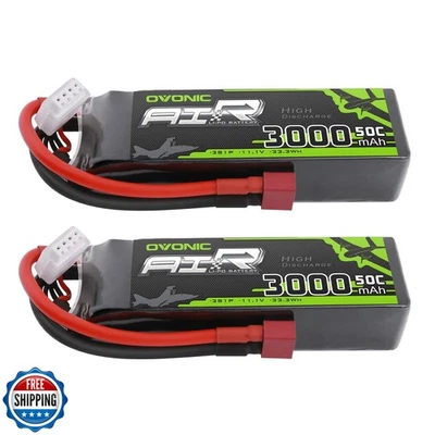OVONIC 3S Lipo Battery 50C 3000mAh 11.1V Lipo Battery with Dean-Style T Conne - Image 1 of 4