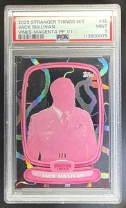 2025 Topps High Tek Stranger Things Jack Sullivan Vines Magenta PP 1/1 #45 - Picture 1 of 2