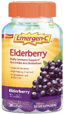 Gominolas Emergen C de saúco 36 unidades apoyo inmunológico vegano sin gluten Foto 1 de 4