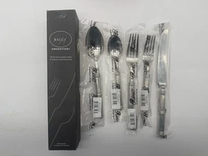 RICCI ARGENTIERI CASTELLO SET POSATE 5 PZ ACCIAIO INOX NUOVO - Foto 1 di 5