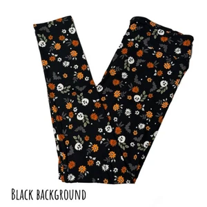 Leggings Ragazze L/XL Bambini LuLaRoe HALLOWEEN 2025 ~ PIPISTRELLI E TESCHI ~ TAGLIE 8-14 - Foto 1 di 4