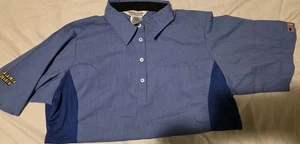 Uniforme de empleado Waffle House Polo Camisa Mujer Damas Grande L Azul Nuevo  - Imagen 1 de 7