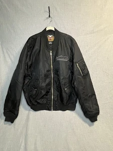 Harley Davidson Motor Cycle Bomber Biker Jacket Men’s Size XXL 2XL - Picture 1 of 10