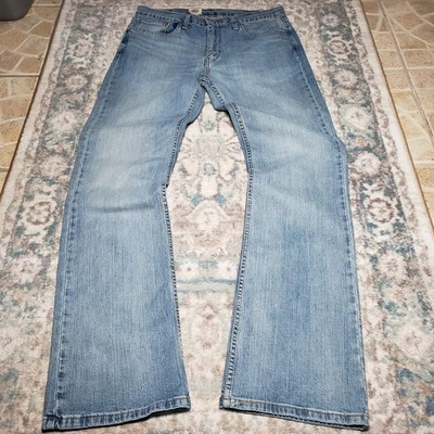 Levis 527 Jeans Mens 33x34 Blue Denim Slim Bootcut Cowboy Rodeo Western Style - Image 1 of 4