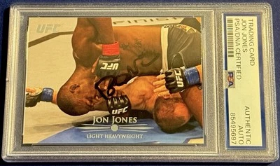 Jon Bones Jones Signed 2011 Topps Knockout UFC Card PSA/DNA - Image 1 of 2