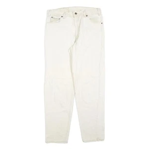 LEVI'S 550 Tapered Mens Jeans White Relaxed Tapered Denim W36 L32 Cotton Blend - Picture 1 of 6