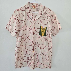 Menswear Quazy Spurt Doug Wilson Vintage 70s 80s Button Down Crayon Shirt Large - Picture 1 of 6