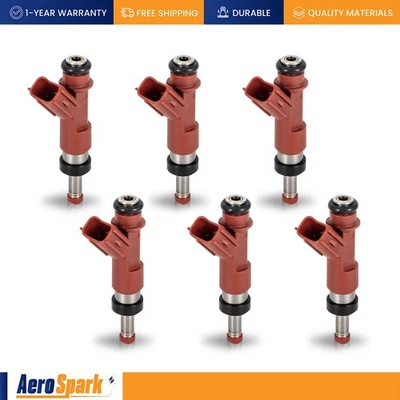Injetores de combustível 6 peças para 2007-2012 Lexus ES350 3.5L V6 substituir FJ763 232090P040 - Imagem 1 de 4