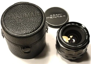Asahi Pentax Super-Takumar 28mm f/3.5 M42 screw mount Lens w/ caps & case - Picture 1 of 5