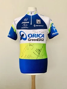 Orica GreenEDGE 2013 signed by team Tour de France Giro Vuelta cycling shirt - Picture 1 of 9