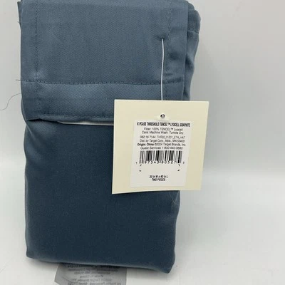 Threshold Performance Pillowcase Set King Gray Graphite  20 X 40” 100% Cotton - Image 1 of 4