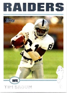2004 Topps #3 Tim Brown Topps Sammlung Oakland Raiders - Bild 1 von 2