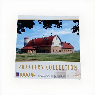 Puzzlers Collection 1000 pieces Old Farm INDIANA puzzle NEW SEALED Damaged Box - Image 1 of 4