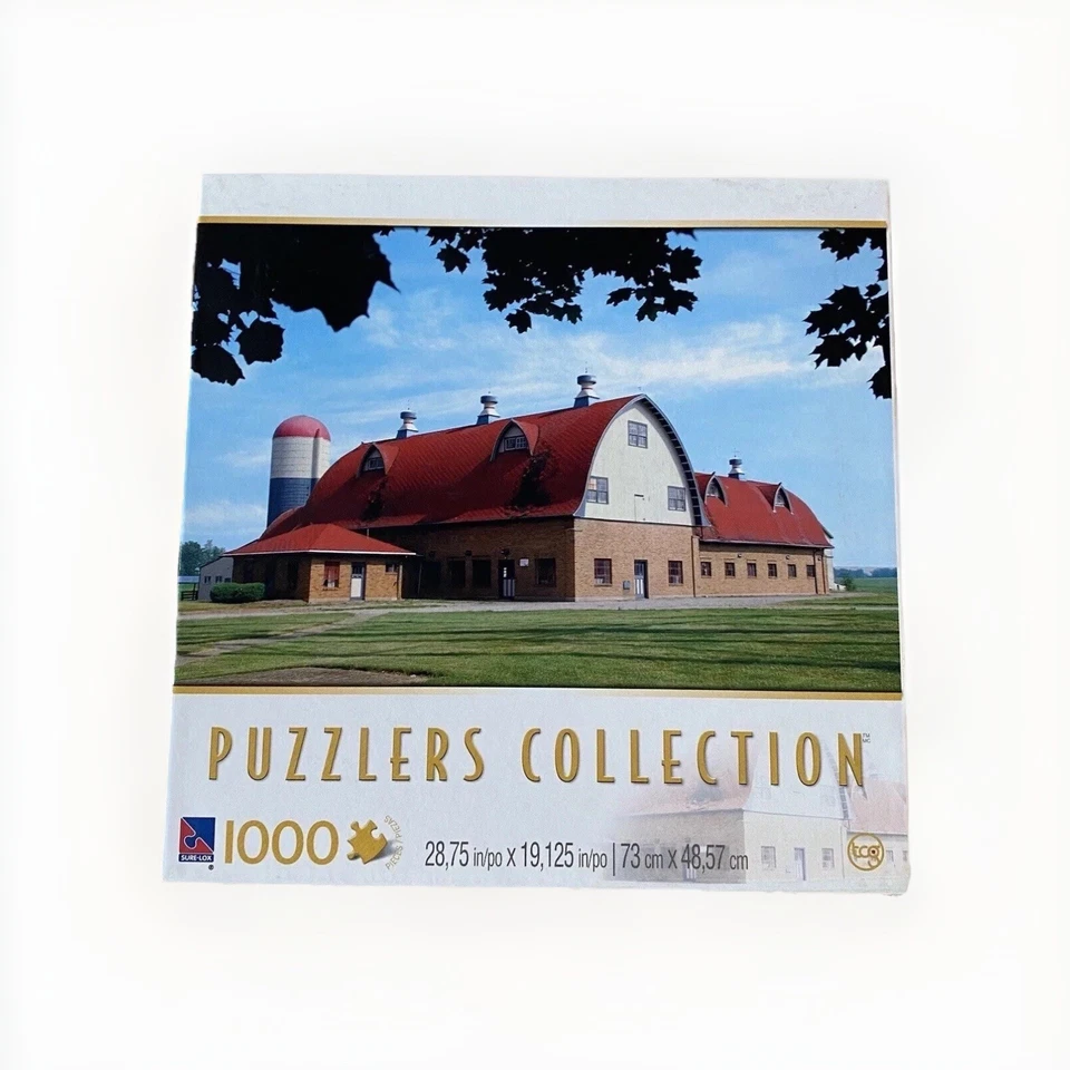 Puzzlers Collection 1000 pieces Old Farm INDIANA puzzle NEW SEALED Damaged Box - Image 1 of 4
