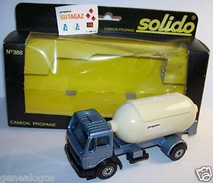 Solido Lastwagen Lkw Mercedes 1217 K/32 Tank Propan Butagaz Ref. 386 1979 BOX1 - Bild 1 von 1