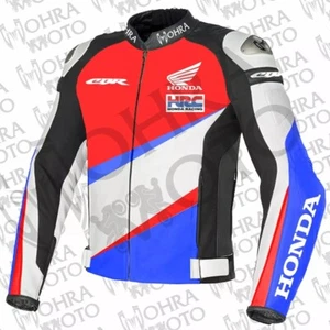 Honda CBR 1,3mm Rindslederjacke Motorradjacke Unisex Motorradjacke - Bild 1 von 3